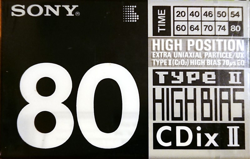 Compact Cassette: Sony  - CDix II 80