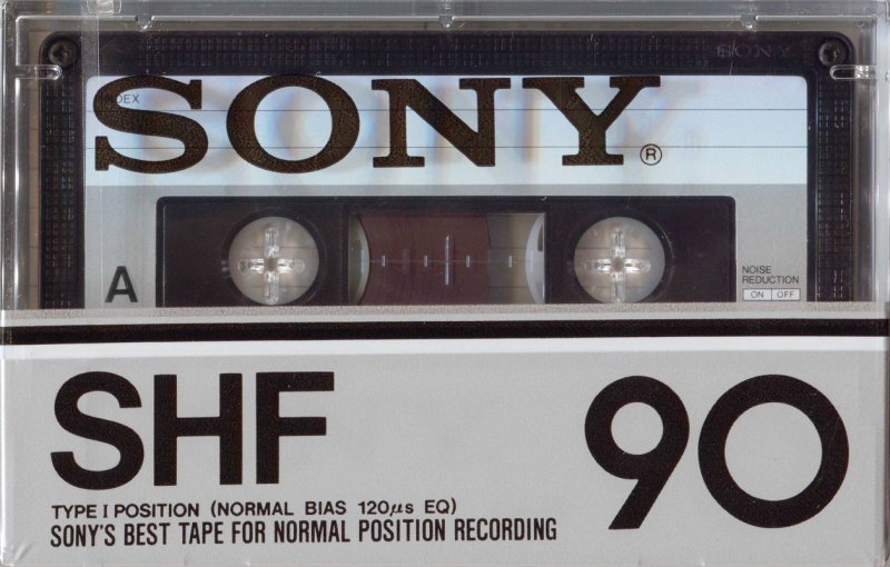 Compact Cassette Sony SHF 90 Type I Normal 1980 USA