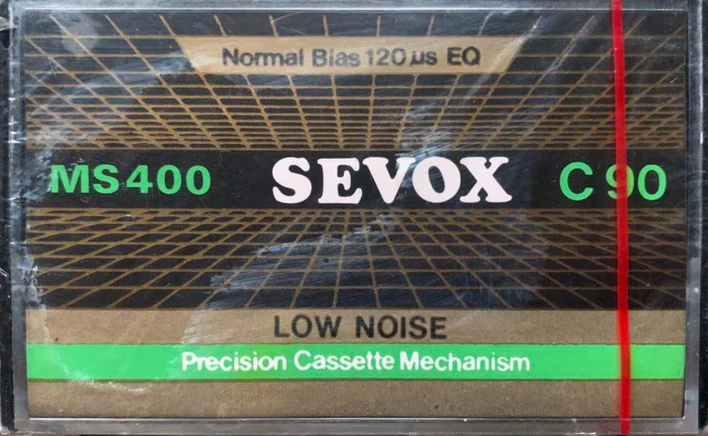 Compact Cassette Sevox 90 "MS 400" Type I Normal 1984 Hong Kong