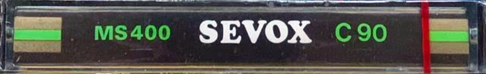 Compact Cassette Sevox 90 "MS 400" Type I Normal 1984 Hong Kong