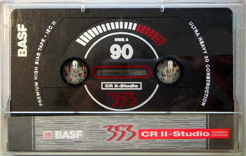 Compact Cassette BASF CR II-Studio 90 Type II Chrome 1994 Europe