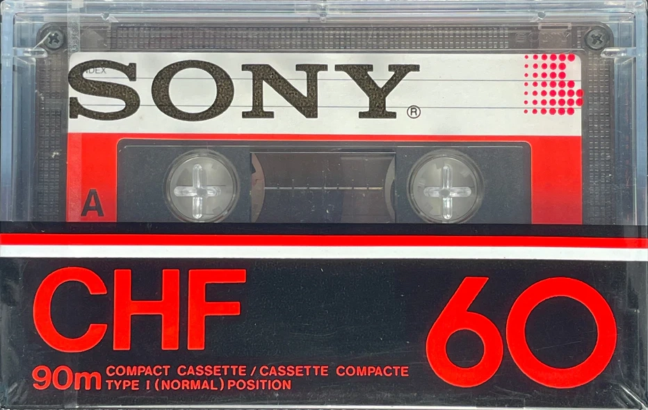 Compact Cassette Sony CHF 60 Type I Normal 1983 North America