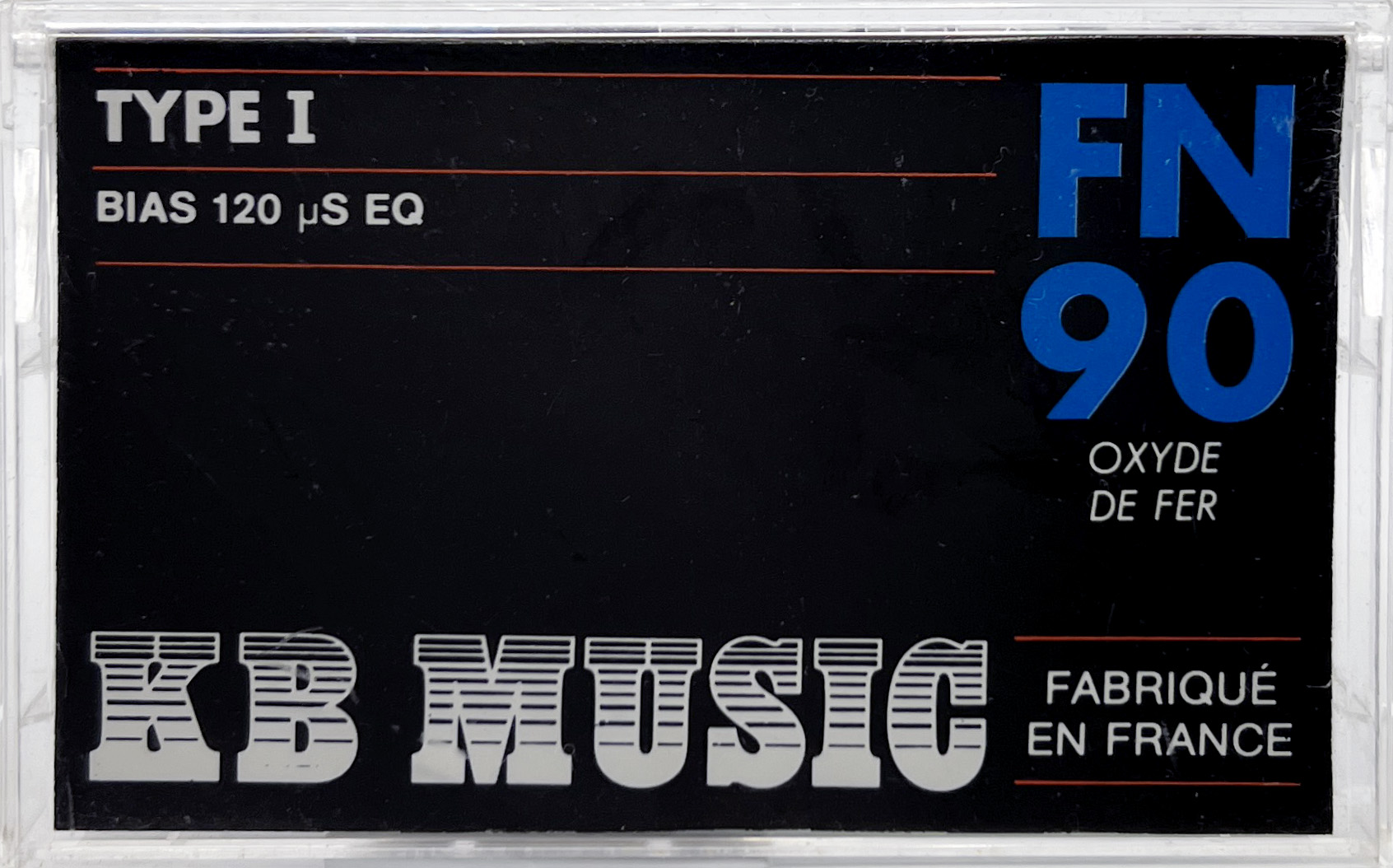 Compact Cassette KB Music FN 90 Type I Normal 1989 France