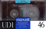 Compact Cassette Maxell UDI / UD1 46 Type I Normal 1988 USA
