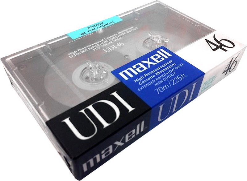 Compact Cassette Maxell UDI / UD1 46 Type I Normal 1988 USA