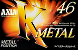 Compact Cassette AXIA K Metal 46 "KMB 46" Type IV Metal 1995 Japan