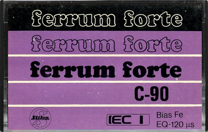 Compact Cassette Stilon Ferrum Forte 90 Type I Normal Poland