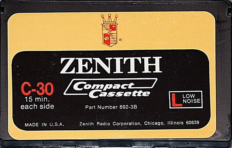 Compact Cassette: Unknown Zenith -  30