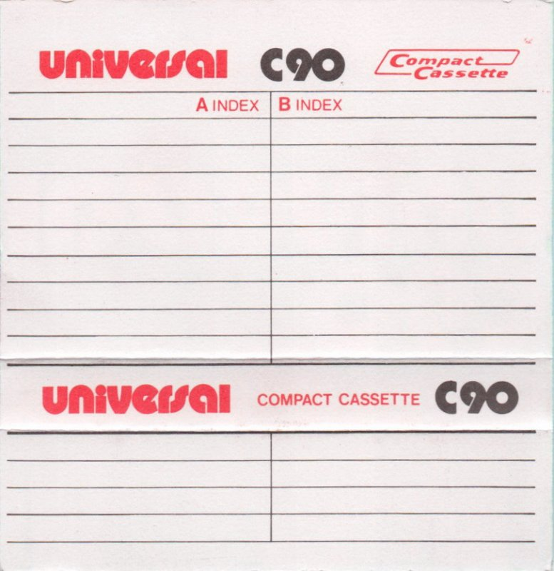 Compact Cassette:  Universal -  90