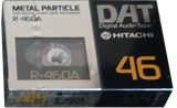 Digital Audio Tape Hitachi 46 "R-46DA" Type IV Metal 1990 Japan