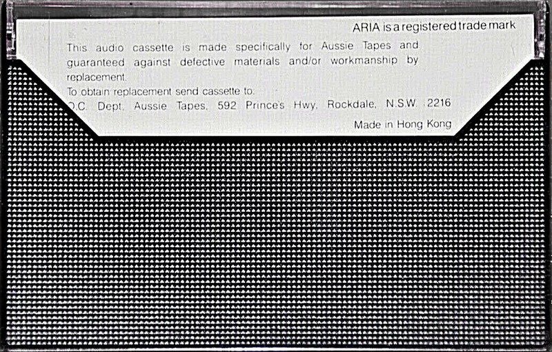 Compact Cassette Aria 60 Type I Normal Hong Kong