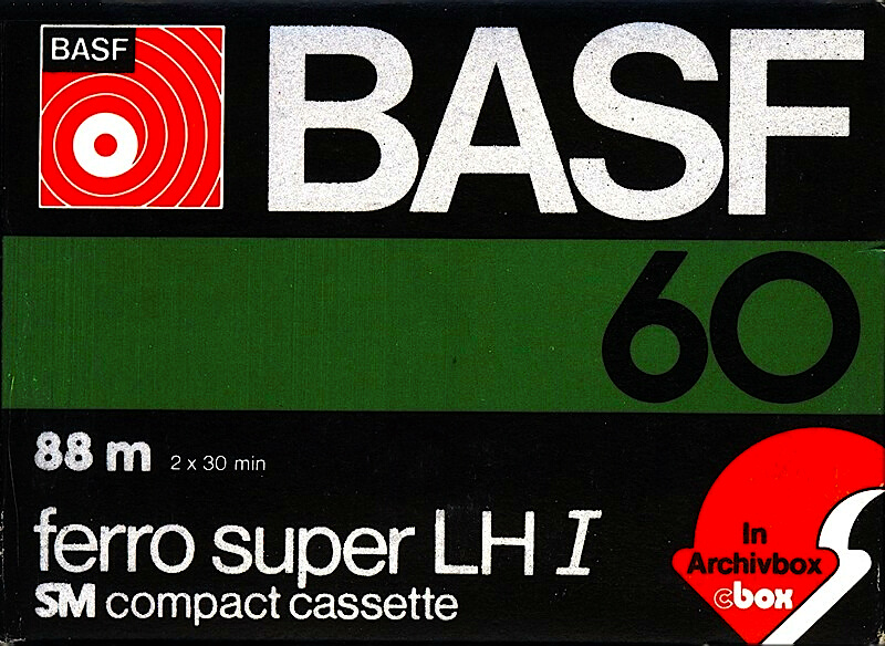 Compact Cassette BASF Ferro Super LH I 60 Type I Normal 1977 Europe