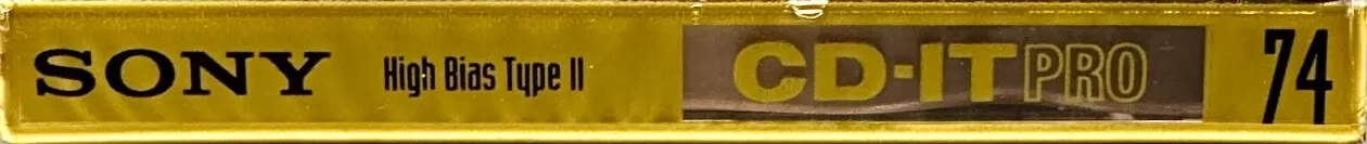 Compact Cassette Sony CD-IT PRO 74 "C-74CDPC" Type II Chrome 1997 North America