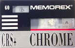 Compact Cassette Memorex CRS+ 60 Type II Chrome 1991 Europe