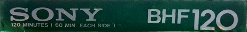 Compact Cassette Sony BHF 120 Type I Normal 1982 Japan