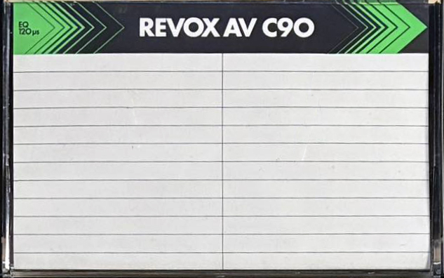 Compact Cassette Revox AV 90 Type I Normal Europe