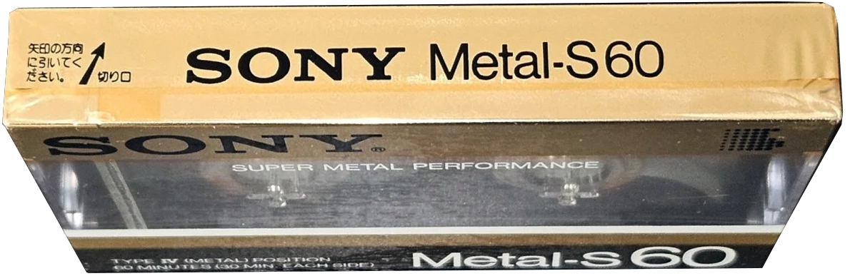 Compact Cassette Sony Metal-S 60 Type IV Metal 1986 Japan