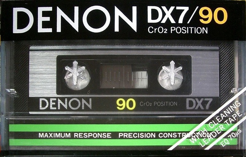Compact Cassette Denon DX7 90 Type II Chrome 1981 Europe
