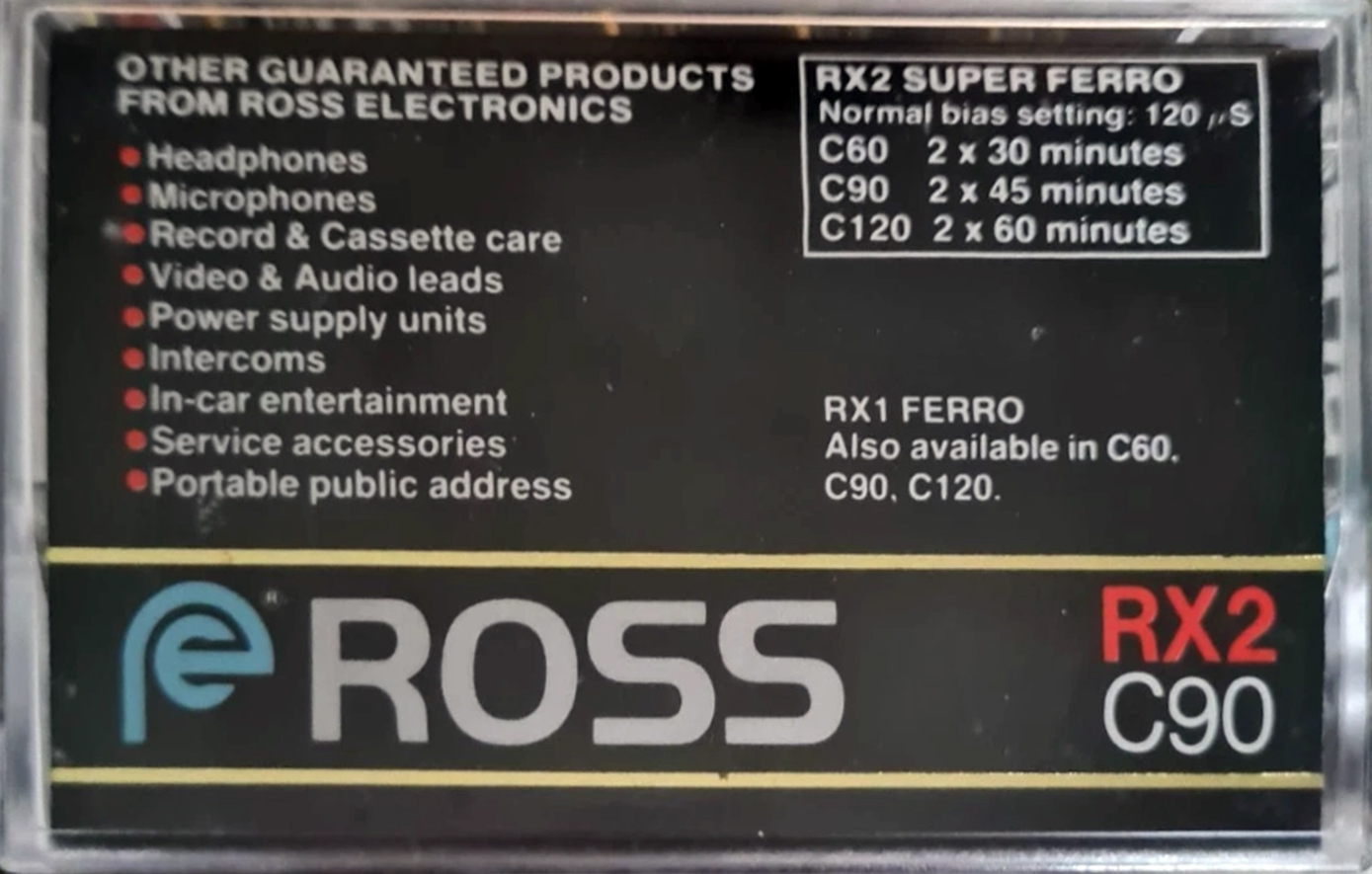 Compact Cassette Ross RX 2 90 Type I Normal USA