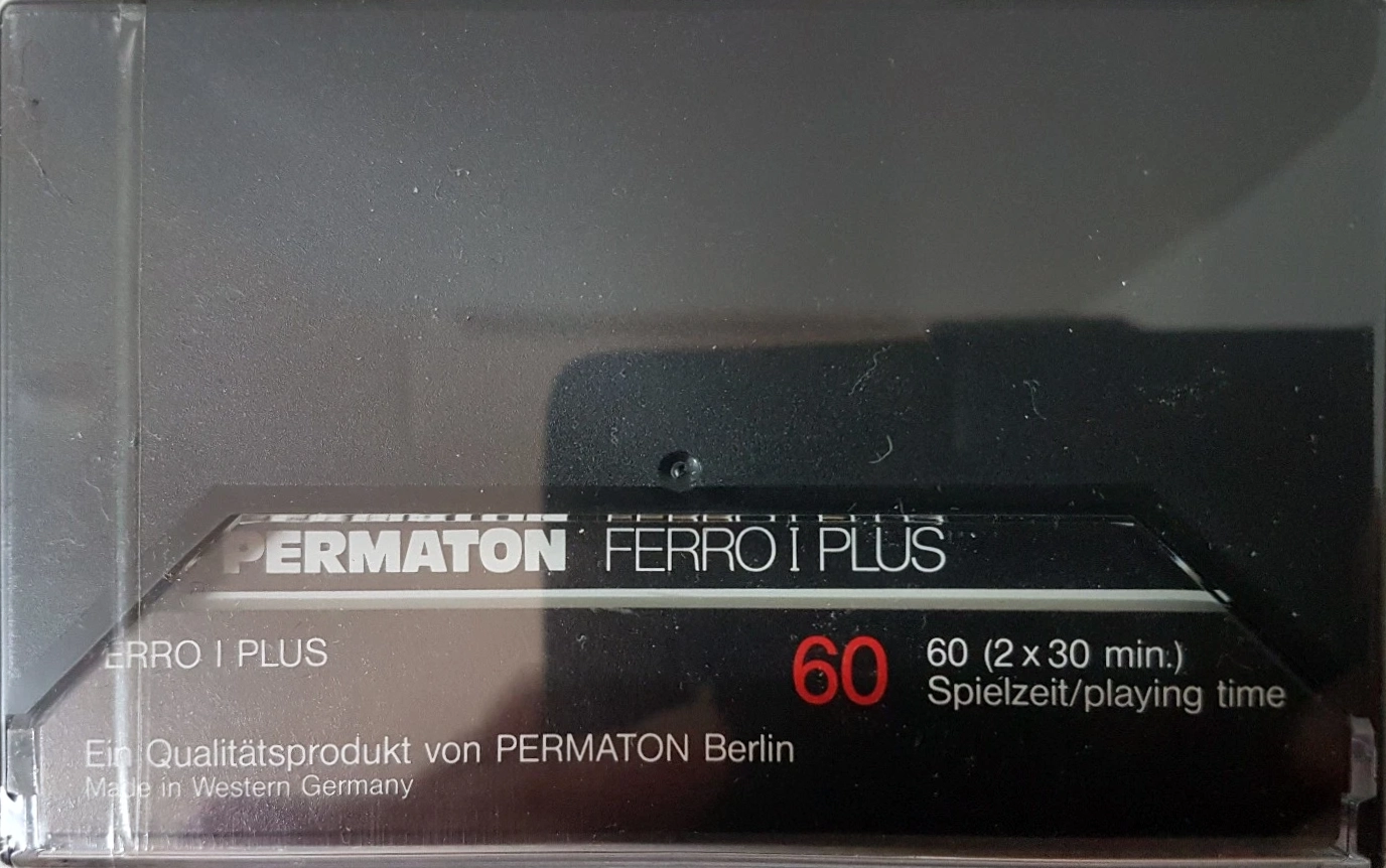 Compact Cassette Permaton Ferro I Plus 60 Type I Normal 1980 Europe