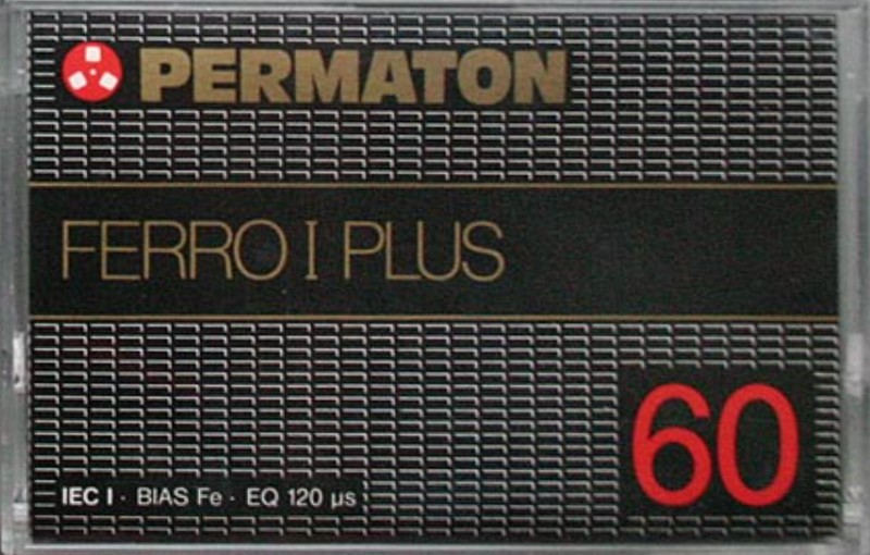 Compact Cassette Permaton Ferro I Plus 60 Type I Normal 1980 Europe
