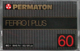 Compact Cassette Permaton Ferro I Plus 60 Type I Normal 1980 Europe