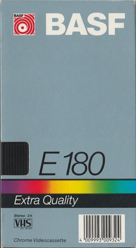 VHS, Video Home System: BASF  - Extra Quality 180