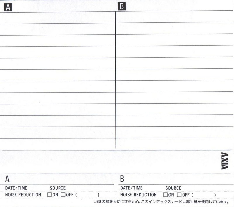 Compact Cassette AXIA PS-I / PS-1 120 "PS1F 120" Type I Normal 1993 Japan
