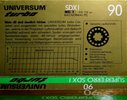 Compact Cassette Universum SDXI 60 Type I Normal 1987 Europe