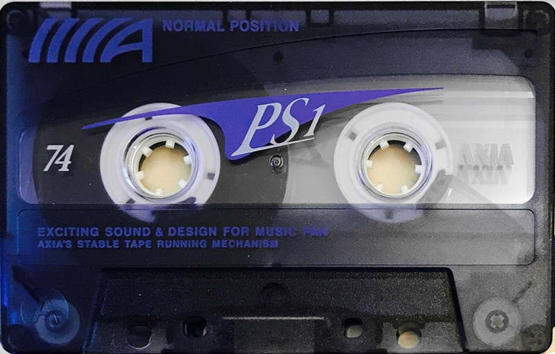 Compact Cassette AXIA PS-I / PS-1 74 "PS1K 74" Type I Normal 1998 Japan
