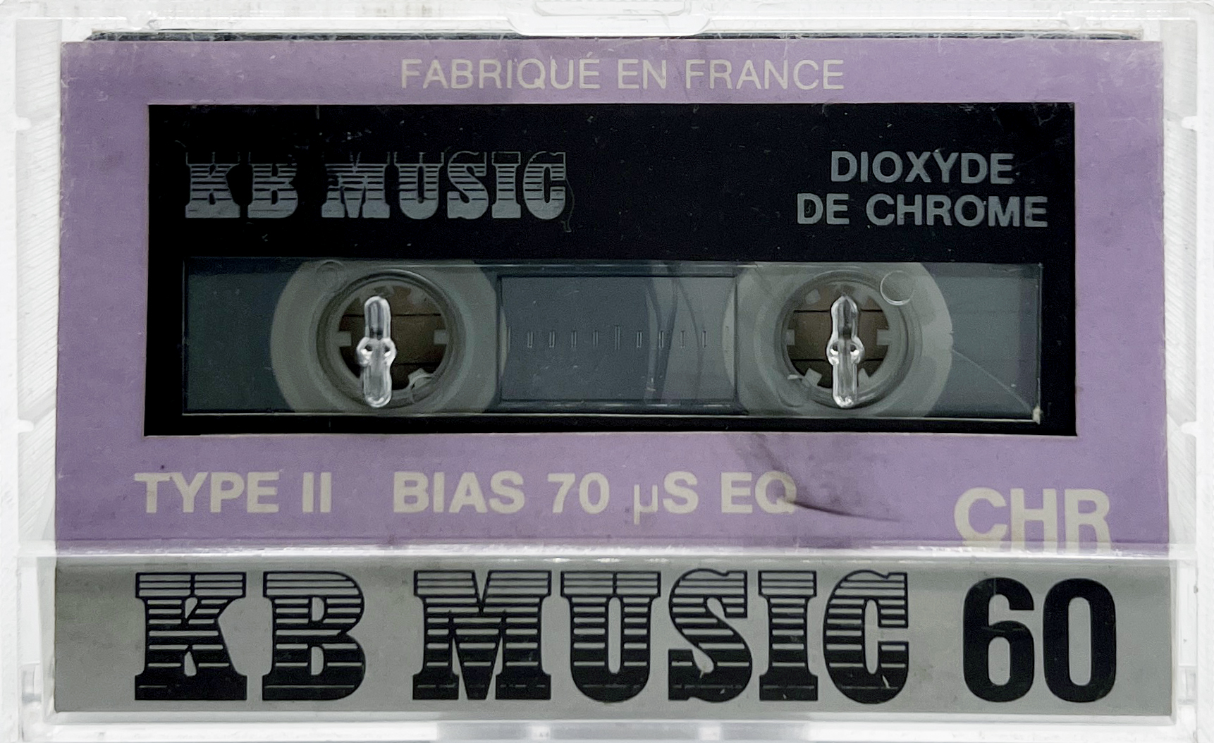 Compact Cassette KB Music CHR 60 Type II Chrome 1984 France