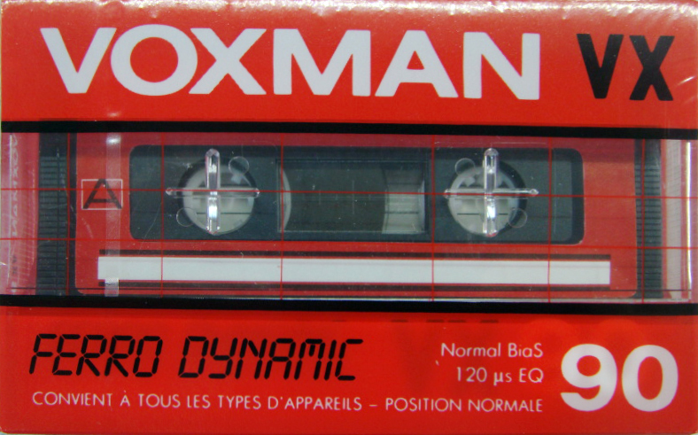 Compact Cassette Voxman 90 "VX" Type I Normal 1978 Worldwide