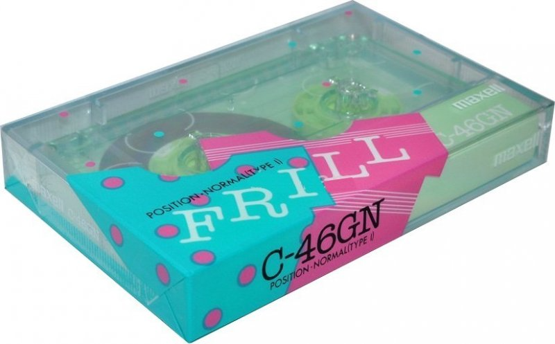 Compact Cassette Maxell FRILL 46 "C-46GN" Type I Normal 1986 Japan