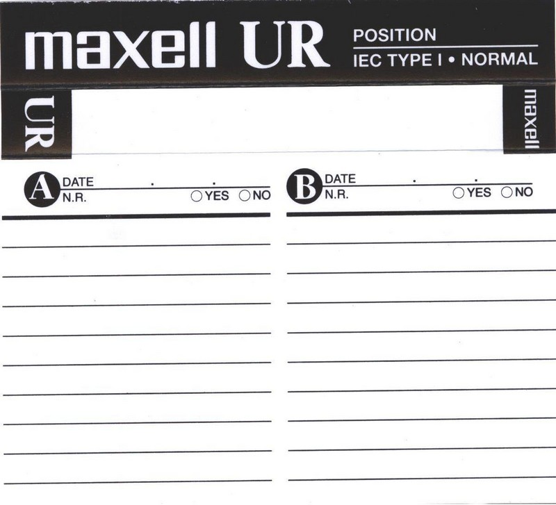 Compact Cassette: Maxell / Hitachi Maxell - UR 120