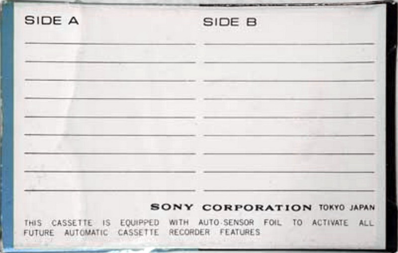 Compact Cassette: Sony  -  30