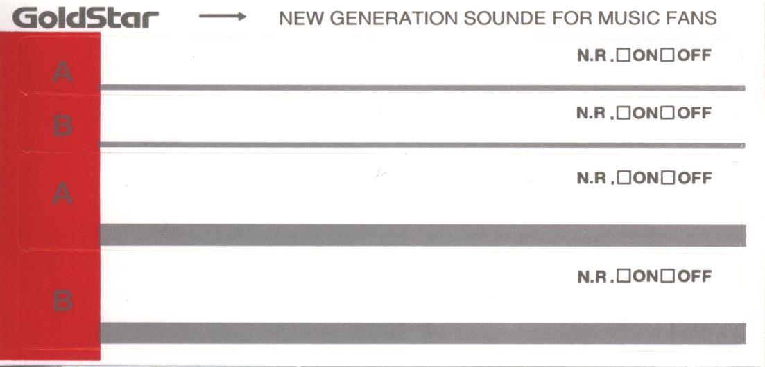 Compact Cassette Goldstar Pop Concert 90 Type I Normal 1996 South Korea