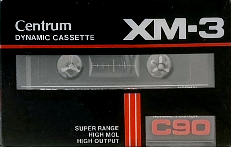 Compact Cassette Centrum 90 "XM-3" Type I Normal 1988 Europe