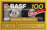 Compact Cassette BASF Chrome Maxima II 100 Type II Chrome 1990 Europe