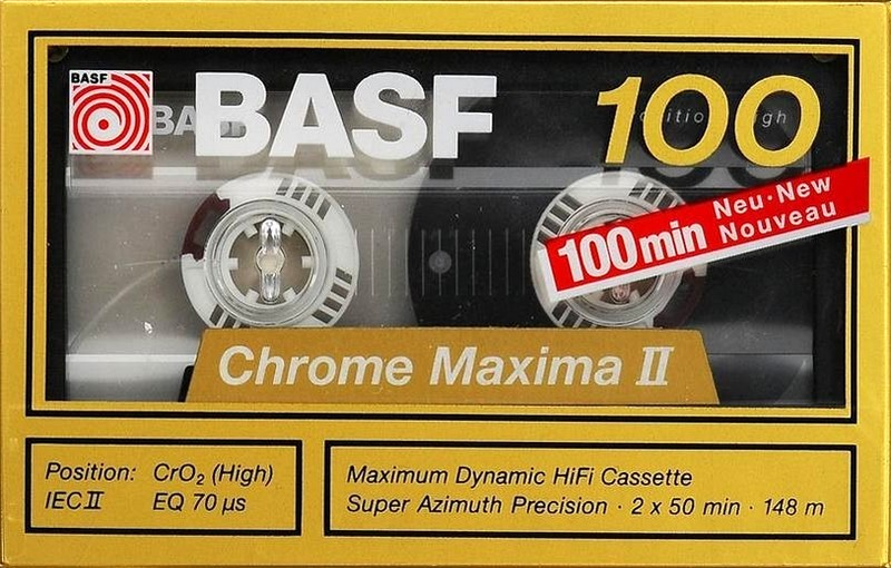 Compact Cassette: BASF  - Chrome Maxima II 100