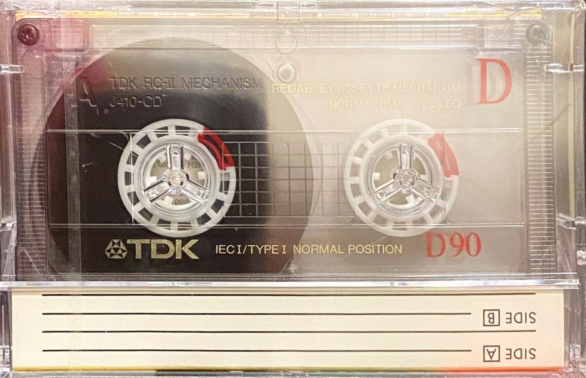 Compact Cassette TDK D 90 "CAMEL Smooth character." Type I Normal 1988 Europe, USA