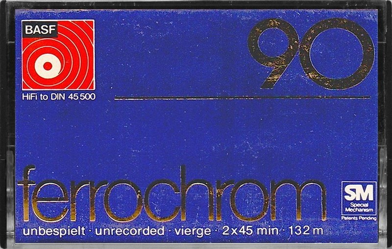 Compact Cassette BASF Ferrochrom 90 Type III Ferro Chrome 1974 Europe