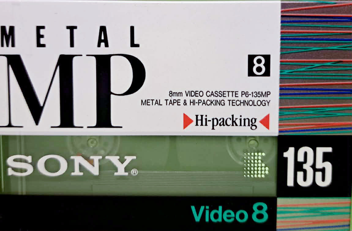 Video8, Hi8, Digital8 Sony MP 135 "Video8 P6-135MPB" Type IV Metal 1991 Japan