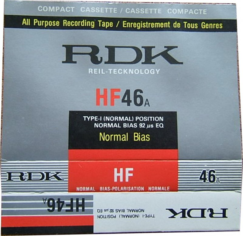 Compact Cassette RDK 46 Type I Normal 1984 Hong Kong