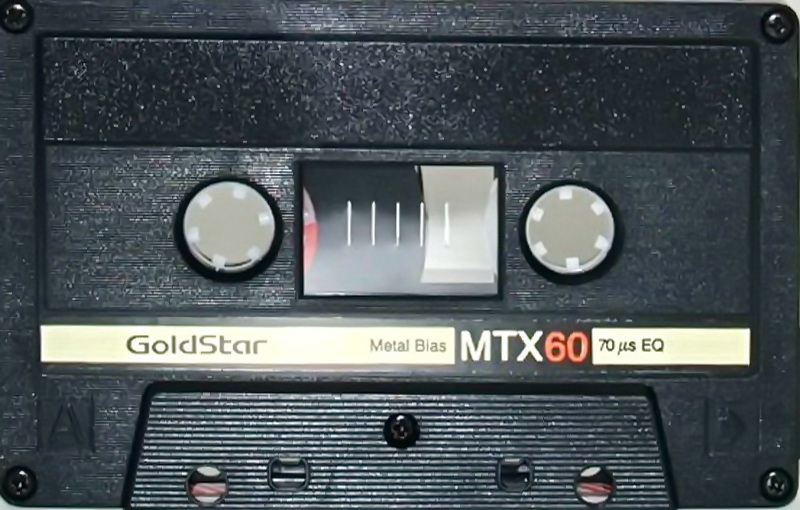 Compact Cassette Goldstar MTX 60 Type IV Metal 1986 Europe
