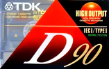 Compact Cassette TDK D 90 Type I Normal 1992 North America