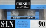 Compact Cassette Maxell S-LN 90 Type I Normal 1990 Europe