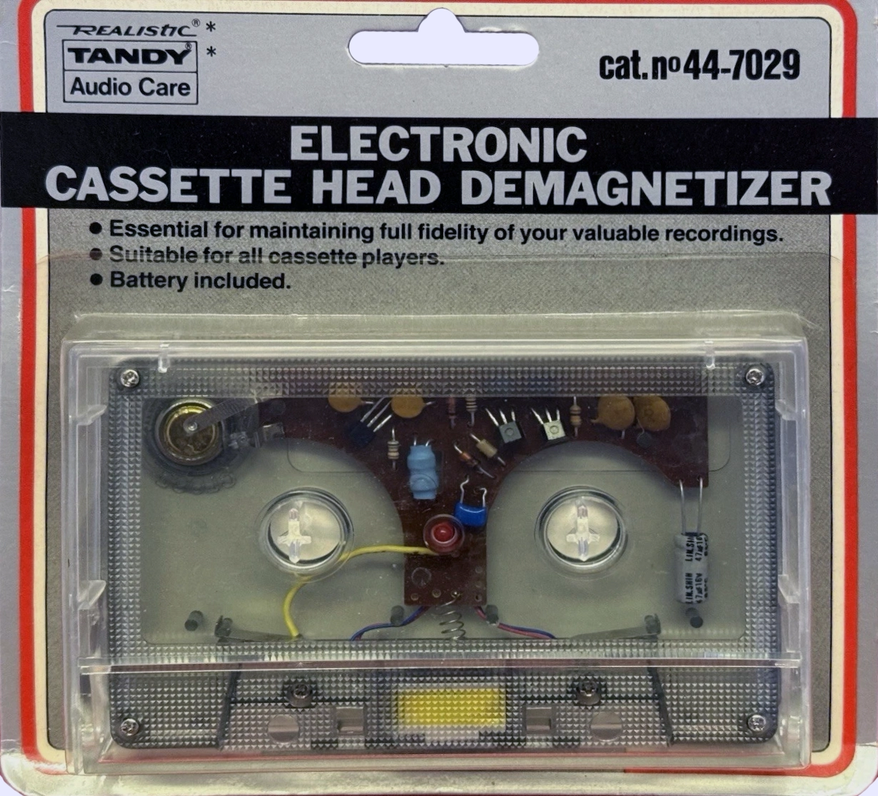 Blister Tandy "44-7029" Head Demagnetiser USA