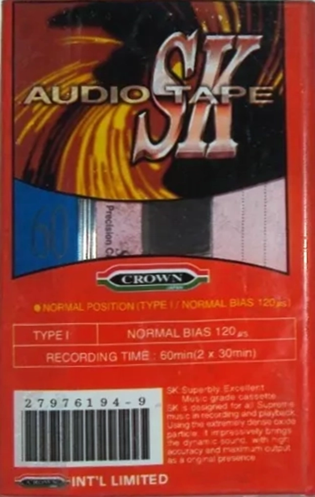 Compact Cassette Crown / Crown Radio Corporation 60 "SK" Type I Normal Japan