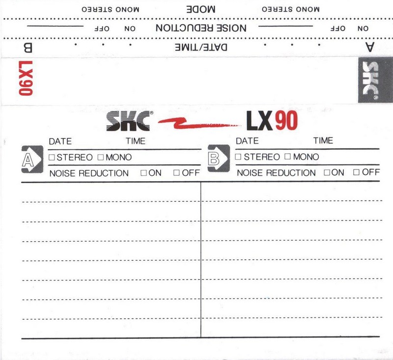 Compact Cassette: Sunkyong Magnetic Limited (SKM) SKC - LX 90