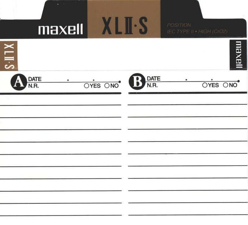 Compact Cassette: Maxell / Hitachi Maxell - XLII-S 60